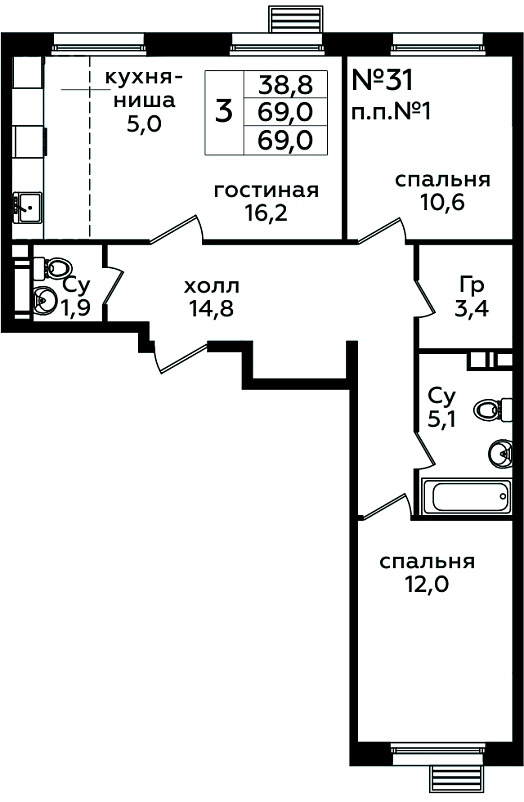 Фото квартиры 1